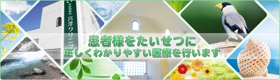 患者さまを大切に　耳鼻咽喉科　宮澤クリニック